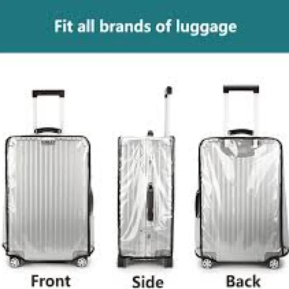 Luggage Protector / Suitcase Cover / Clear PVC / Waterproof -NWT- 28" - Picture 3 of 8